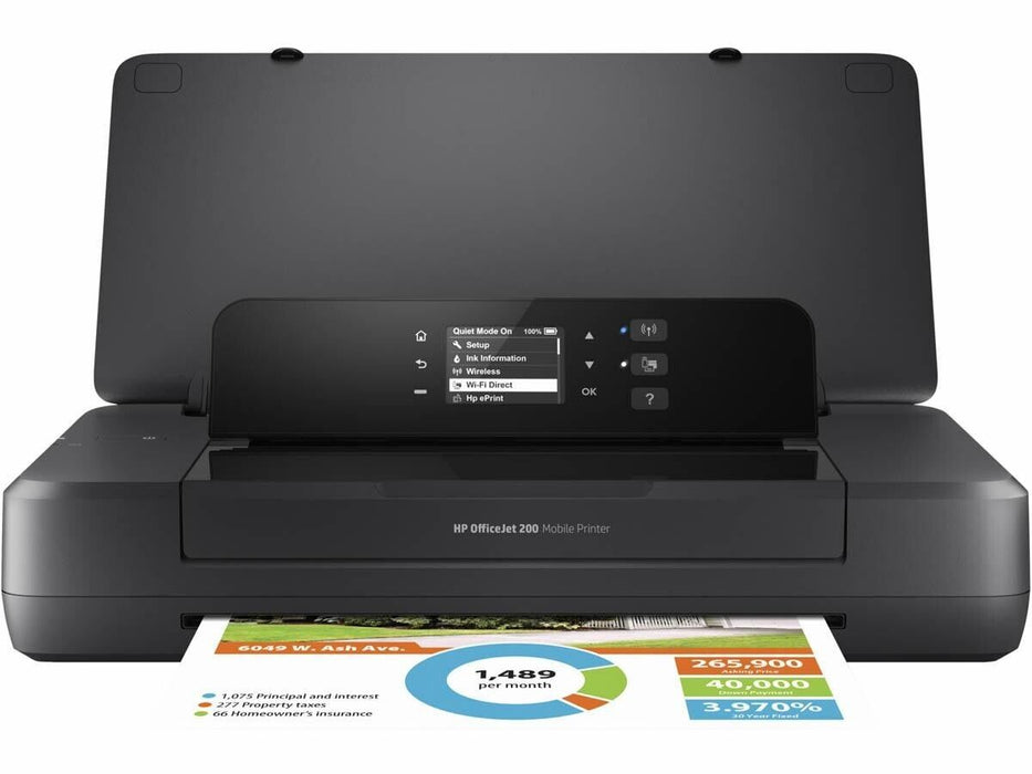 OPEN BOX HP OfficeJet 200 Mobile Printer  Wireless Direct Printing CZ993A