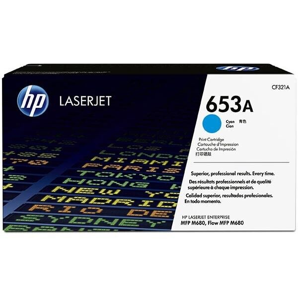 HP 653A (CF321A) Cyan Original Toner - New Open Box