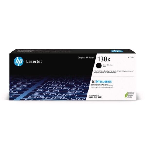 Open Box - HP 138X Original High Yield Laser Toner Cartridge Black 1 Each W1380X