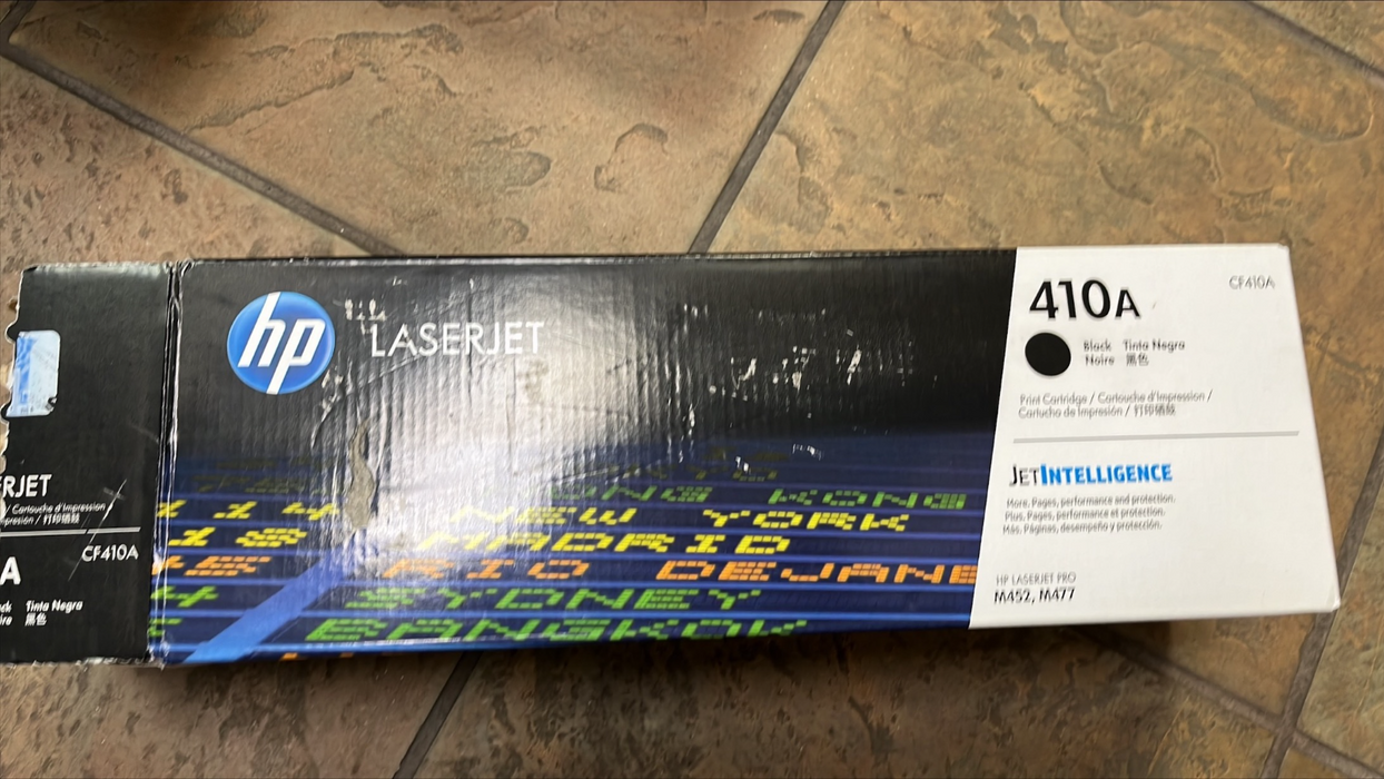 Hewlett Packard HEWCF410AQ Black/Cyan/Magenta/Yellow Toner New Open Box Unused