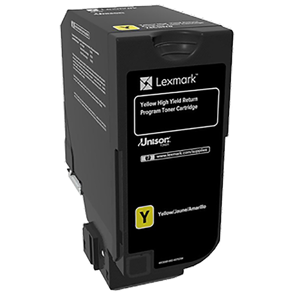 Lexmark High Yield Yellow Return Program Toner Cartridge (12000 Yield) (74C1HY0)