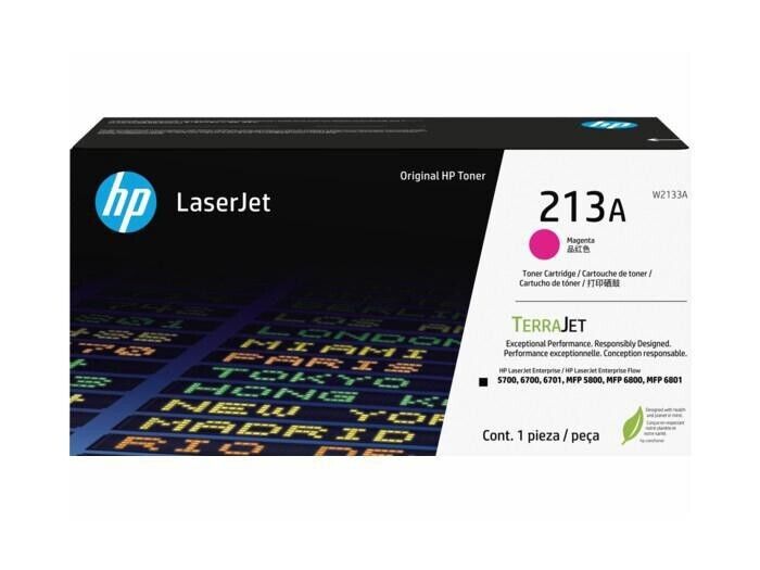 New Open Box HP 213A W2133A Magenta Original LaserJet Toner Cartridge