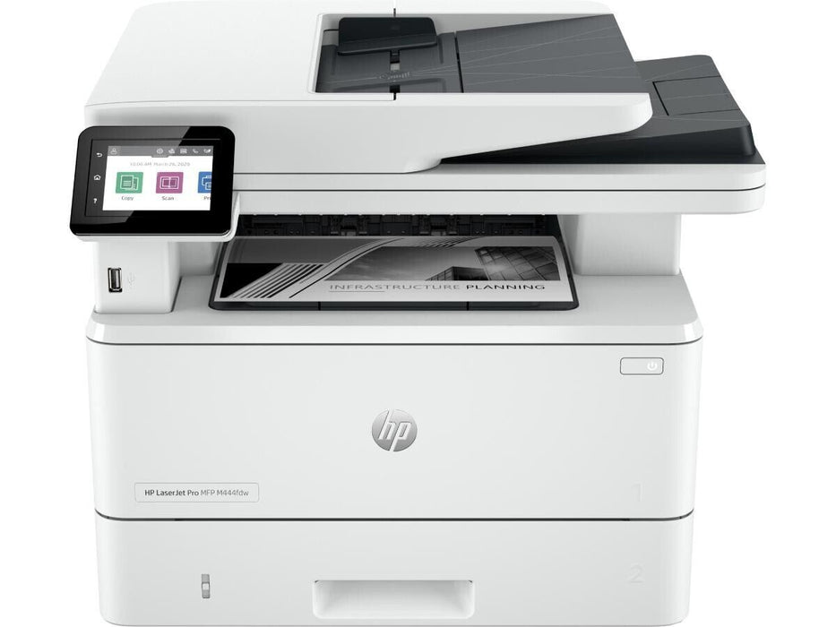 Open Box - HP - LaserJet Pro MFP 4101fdw Wireless Black-and-White - MFP