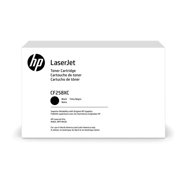 HP 58X LaserJet Pro M404, M406, M428, M430 MFP High Yield Black Contract Toner (10,000 Yield)