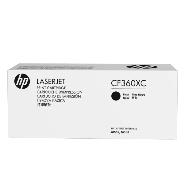 HP 508X Color LaserJet M552, M553, (Flow) MFP M577 High Yield Black Original LaserJet Contract Toner Cartridge (12,500 Yield)