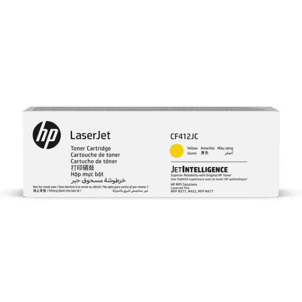 HP Color LaserJet Pro M377, M452, MFP M477 Yellow LaserJet Contract Toner [6K Yield]