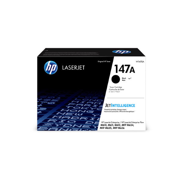 HP 147A LaserJet Enterprise M610 Toner (10.5K Yield)