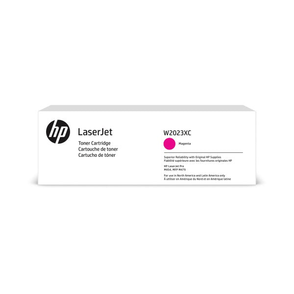 HP 414X Color LaserJet Pro M454, M455,  M479, M480 MFP High Yield Magenta Contract Toner (6K Yield)