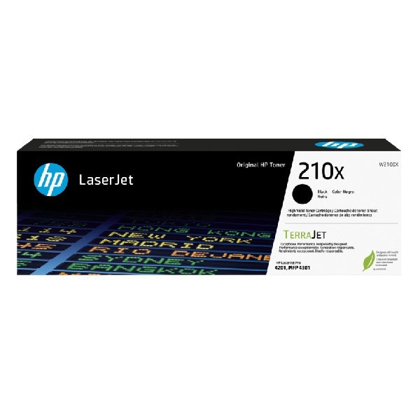 HP 210X Color LaserJet Pro 4201-4203, 4301-4303 MFP Black LaserJet Toner (7,500 Yield)