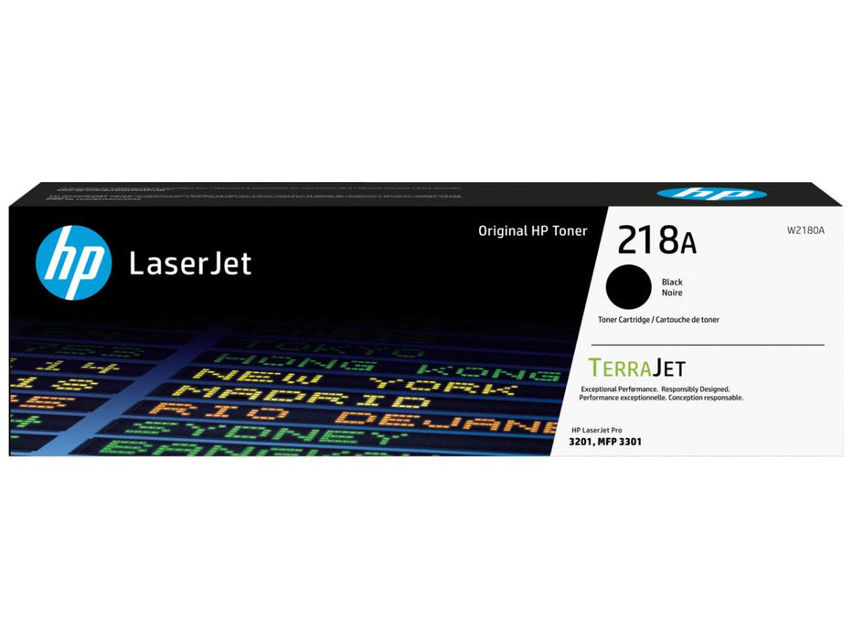 HP 218A (W2180A) Black Original LaserJet Toner Cartridge (1,300 Yield)