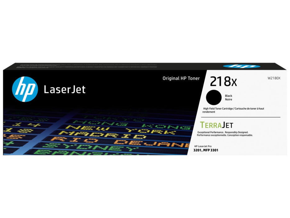 HP 218X (W2180X) High Yield Black Original LaserJet Toner Cartridge (3,200 Yield)