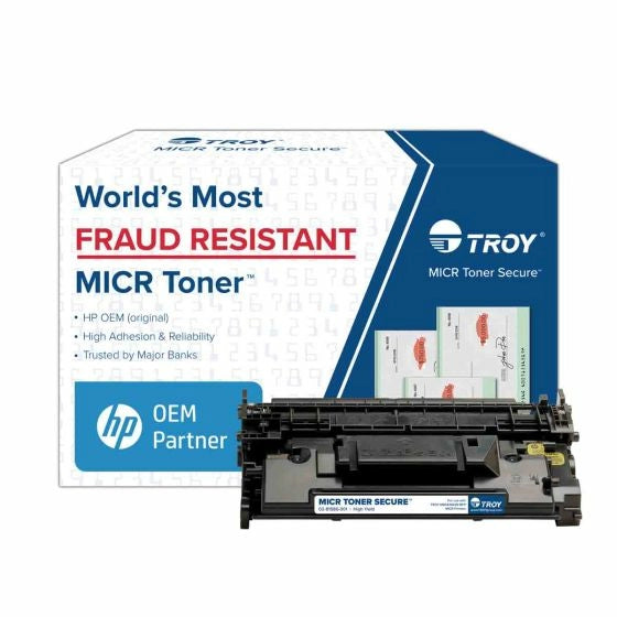 TROY High Yield MICR Toner Secure Cartridge (Coordinating HP Part Number CF258X) (10000 Yield)