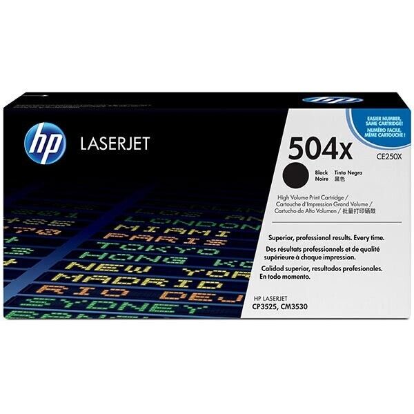 HP 504X (CE250X) Black Original Toner - New Open Box