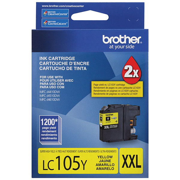 Brother Super High Yield Yellow Ink Cartridge (1200 Yield)