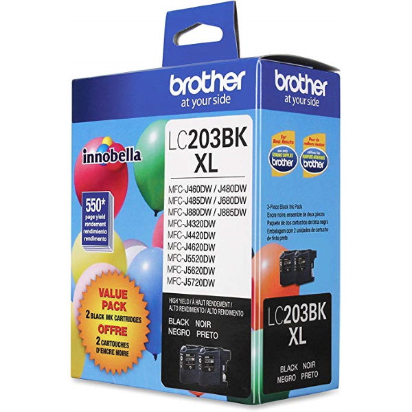 Brother High Yield Black Ink Cartridge 2-Pack