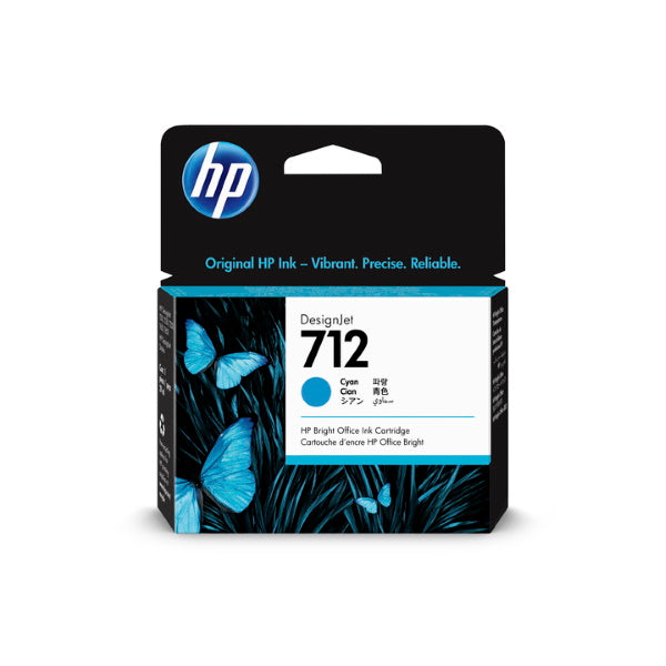 HP 712 (3ED67A) Cyan Ink Cartridge (29 ml)