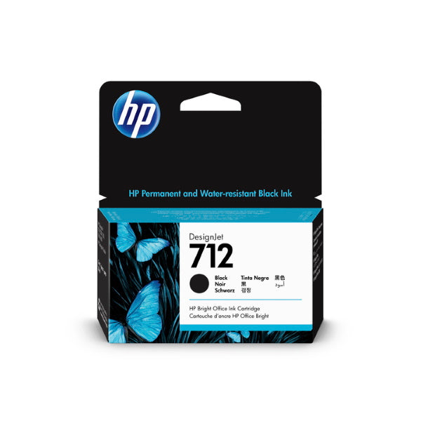HP 712 (3ED70A) Black Ink Cartridge (38 ml)