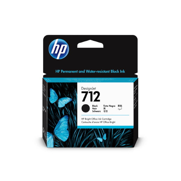 HP 712 (3ED71A) High Yield Black Ink Cartridge (80 ml)