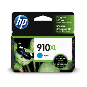 HP 910XL (3YL62AN) Cyan Original Ink Cartridge (825 Yield)