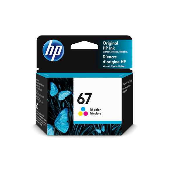 HP 67 (3YM55AN) Tri-Color Original Ink Cartridge (100 Yield)