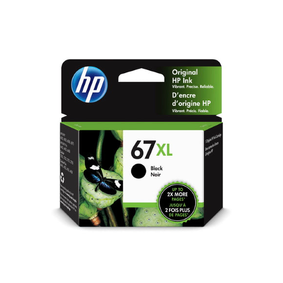 HP 67 XL (3YM57AN) Black Original Ink Cartridge (240 Yield)