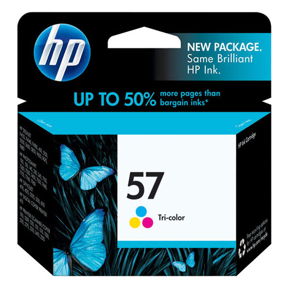 HP 57 (C6657AN) Tri-Color Original Ink Cartridge (500 Yield)
