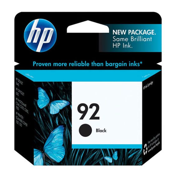 HP 92 (C9362WN) Black Original Ink Cartridge (220 Yield)