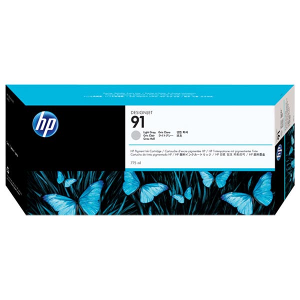 HP 91 (C9466A) Light Gray Original Pigment Ink Cartridge (775 ml)