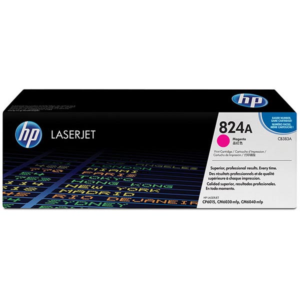 HP 824A (CB383A) Magenta Original LaserJet Toner Cartridge (21000 Yield)