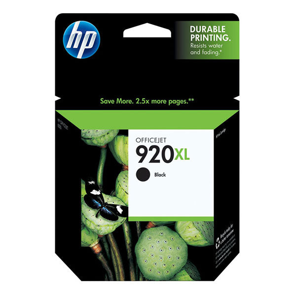 HP 920XL (CD975AN) High Yield Black Original Ink Cartridge (1200 Yield)