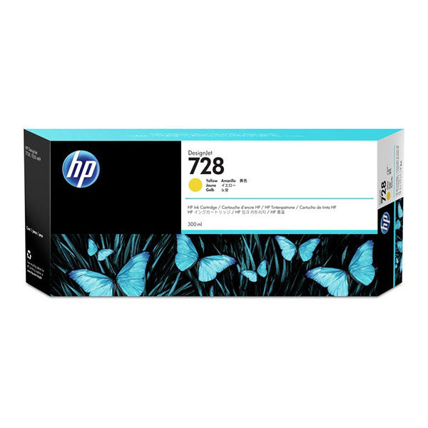 HP 728 (F9J65A) Yellow Original Ink Cartridge (130 ml)