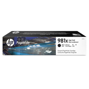 HP 981X (L0R12A) High Yield Black Original PageWide Cartridge (11000 Yield)