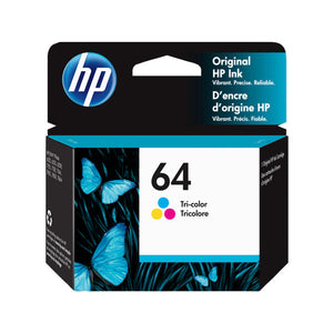 HP 64 (N9J89AN) Tri-color Original Ink Cartridge (165 Yield)