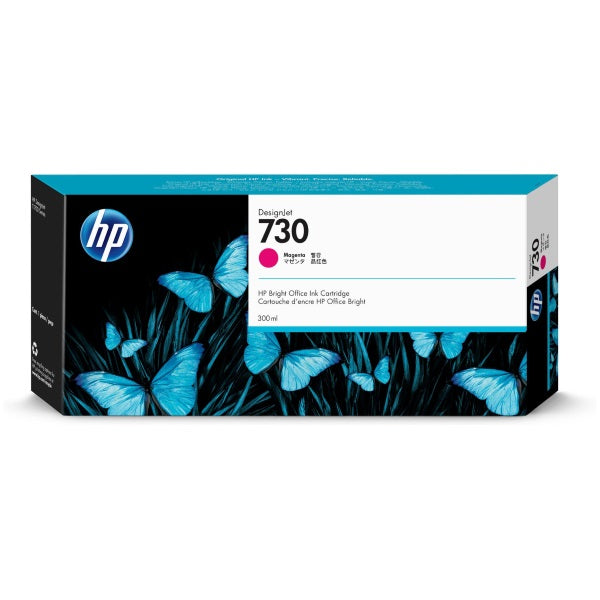 HP 730 (P2V69A) Magenta Ink Cartridge (300 ml)