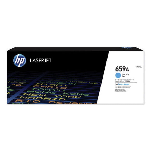 HP 659A (W2011A) Standard Yield Cyan Original LaserJet Contract Toner Cartridge (13000 Yield)