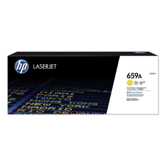 HP 659A (W2012A) Standard Yield Yellow Original LaserJet Contract Toner Cartridge (13000 Yield)