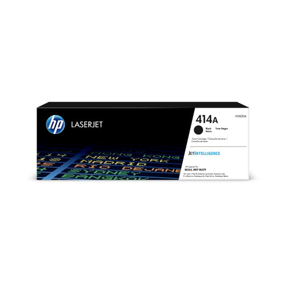 HP 414A (W2020A) Black Original LaserJet Toner Cartridge (2,400 Yield)