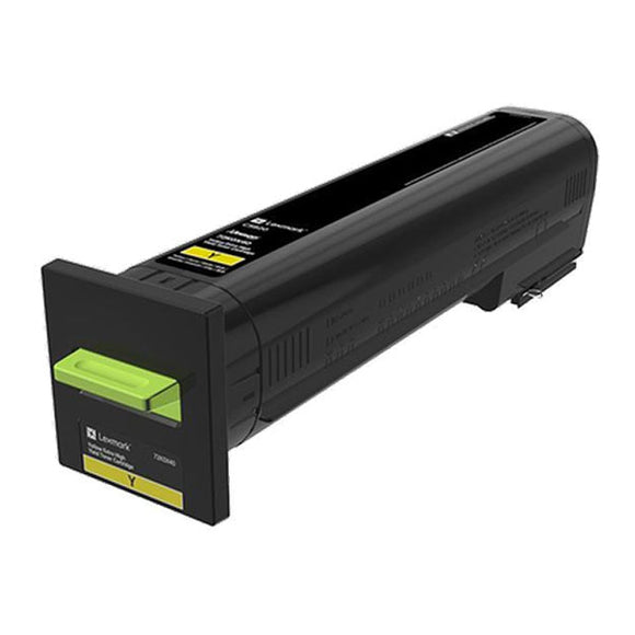 Lexmark Extra High Yield Yellow Toner Cartridge (22000 Yield) (72K0X40)