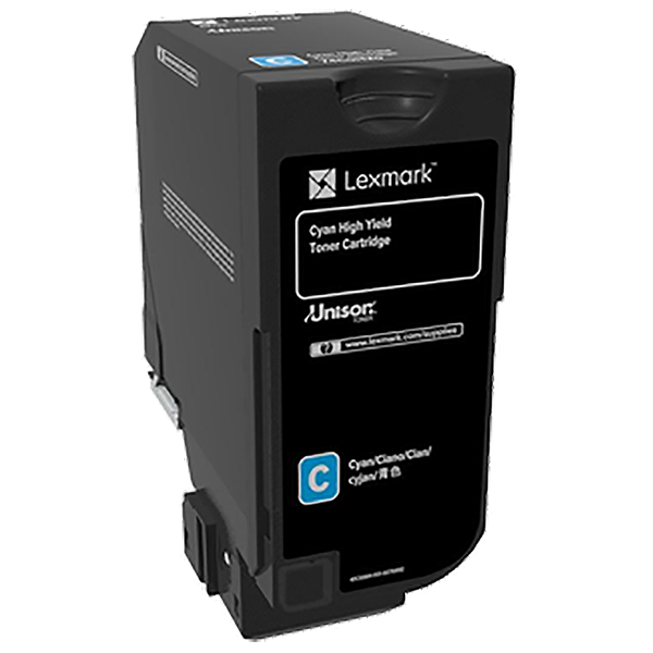 Lexmark High Yield Cyan Toner Cartridge (12000 Yield) (74C0H20)