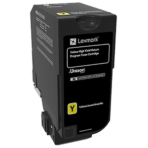 Lexmark High Yield Yellow Return Program Toner Cartridge (12000 Yield) (74C1HY0)