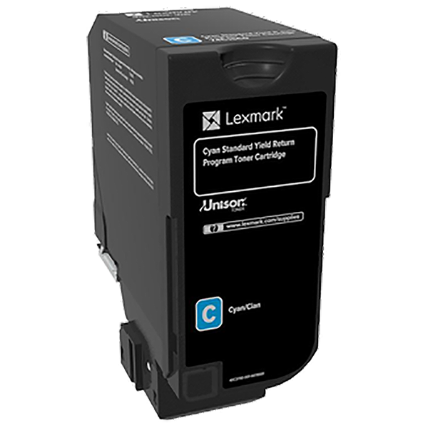 Lexmark Cyan Return Program Toner Cartridge (7000 Yield) (74C1SC0)