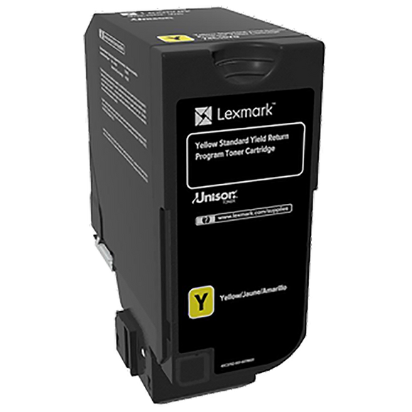 Lexmark Yellow Return Program Toner Cartridge (7000 Yield) (74C1SY0)