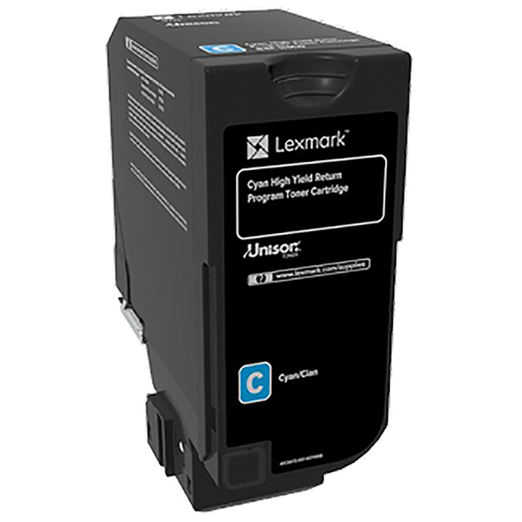 Lexmark High Yield Cyan Return Program Toner Cartridge (16000 Yield) (84C1HC0)