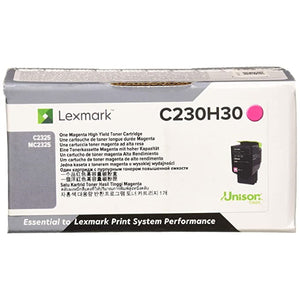 Lexmark High Yield Magenta Toner Cartridge (2300 Yield) (C230H30)