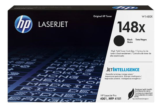 HP 148X (W1480X) Black Original LaserJet Toner Cartridge (9500 Yield)