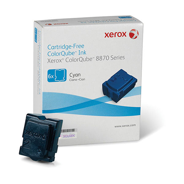 Xerox Cyan Solid Ink (6 Sticks/Box) (Total Box Yield 17300)
